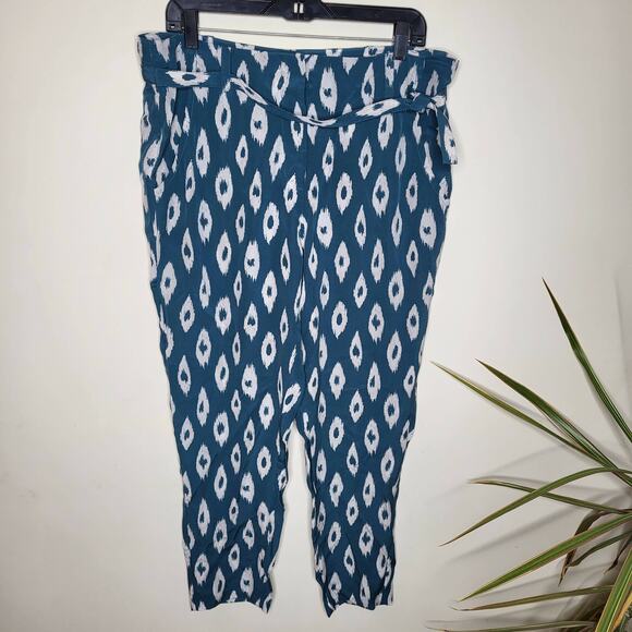 Equipment Print Pants Abstract sz 12 - Picture 2 of 10